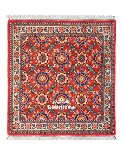 [12041943] فرش دستباف بیجار طرح افشان چهار متری