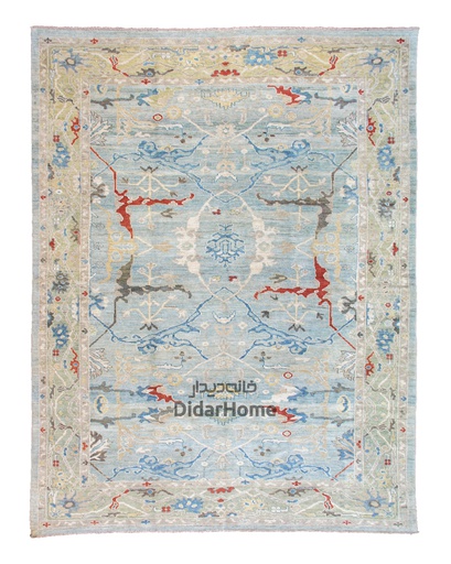 [52091136] فرش دستباف سلطان آباد طرح افشان نه متری