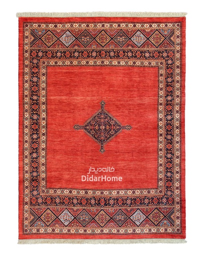 [11066841] فرش دستباف قشقایی طرح ترنجی شش متری