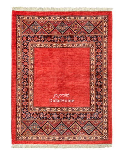 [13036904] فرش دستباف قشقایی طرح کفساده چهار متری