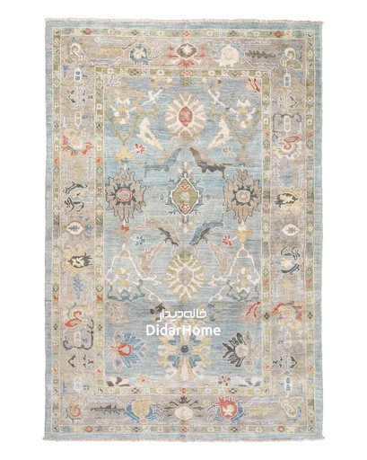 [52051182] فرش دستباف سلطان آباد طرح افشان شش متری