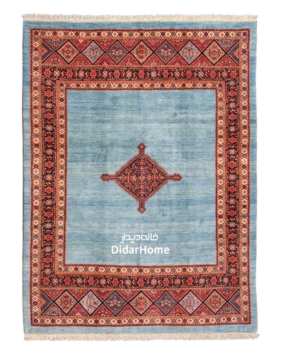 [51066341] فرش دستباف قشقایی طرح ترنجی شش متری