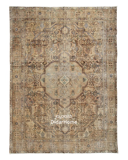 [61076618] فرش دستباف مدرن تبریز طرح ترنجی نه متری