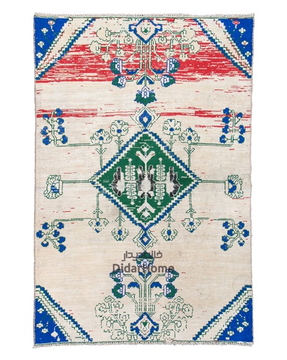 [61020713] فرش دستباف مدرن تبریز طرح ترنجی ذرع و نیم