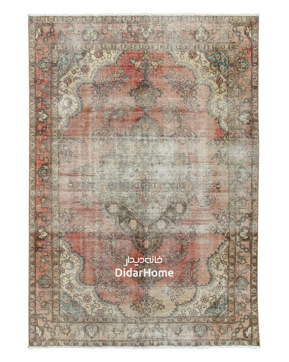 [11050701] فرش دستباف مدرن تبریز طرح ترنجی شش متری