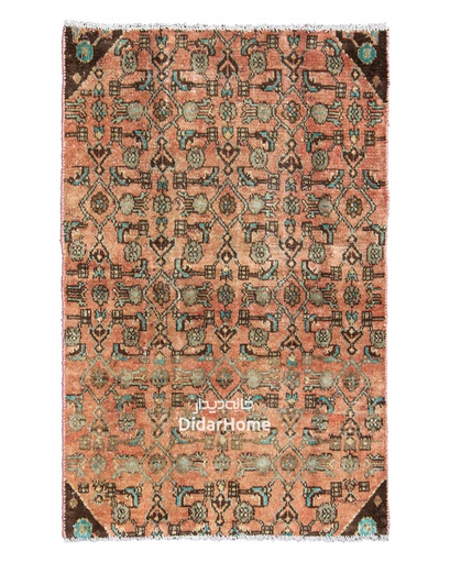 [12010744] فرش دستباف مدرن همدان طرح افشان ذرع و نیم