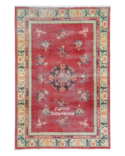 [11051405] فرش دستباف مدرن چین طرح ترنجی ۵/۷۳ متری