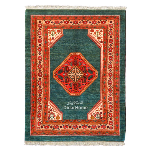 [41020598] فرش دستباف قشقایی طرح ترنجی سه متری