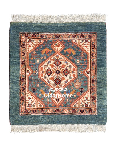 [41011418] فرش دستباف قشقایی طرح ترنجی ذرع و نیم