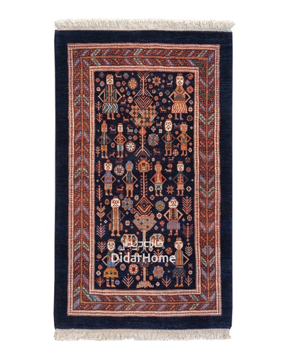 [92011037] فرش دستباف قشقایی طرح افشان ذرع و نیم