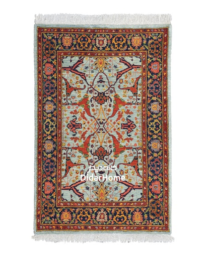 [52014007] فرش دستباف گروس طرح افشان ذرع و نیم