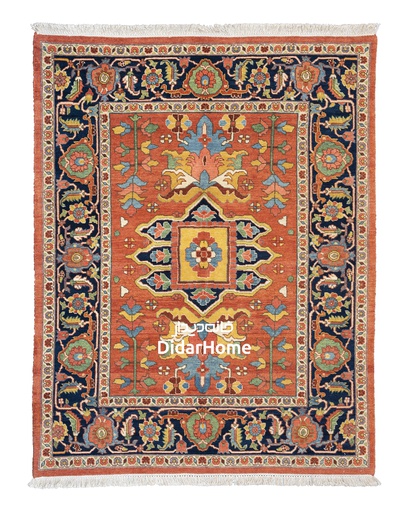 [11033011] فرش دستباف هریس طرح ترنجی سه متری