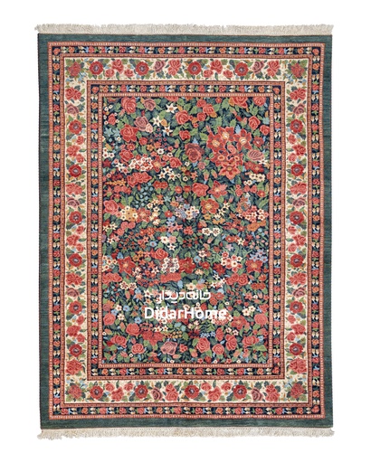 [42036844] فرش دستباف بیجار طرح هزارگل چهار متری