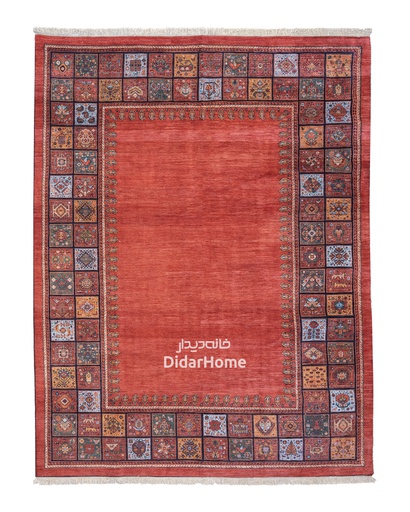 [13087045] فرش دستباف قشقایی طرح کفساده نه متری