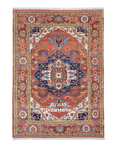 [11062051] فرش دستباف هریس طرح ترنجی شش متری