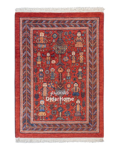 [12011561] فرش دستباف قشقایی طرح افشان ۱/۳۹ متری