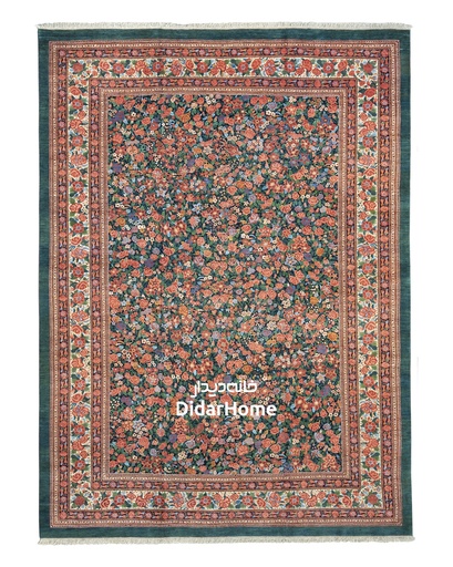 [42179422] فرش دستباف بیجار طرح هزارگل ۱۷/۱۲ متری