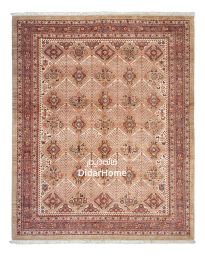 [64074514] فرش دستباف قشقایی طرح خشتی نه متری