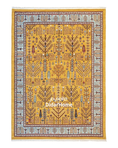 [32060229] فرش دستباف قشقایی طرح افشان شش متری