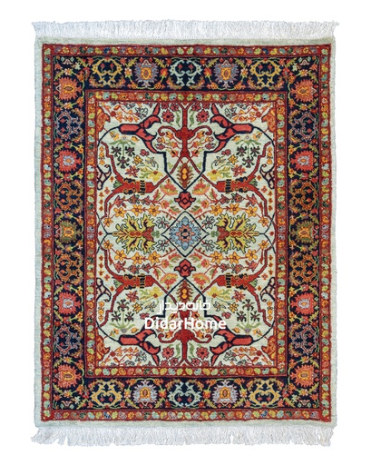 [52014002] فرش دستباف گروس طرح افشان ذرع و نیم