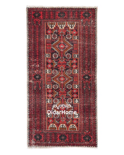 [12011455] فرش دستباف مدرن بلوچ طرح افشان ذرع و نیم