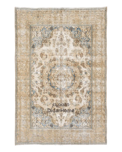 [61052806] فرش دستباف مدرن تبریز طرح ترنجی شش متری