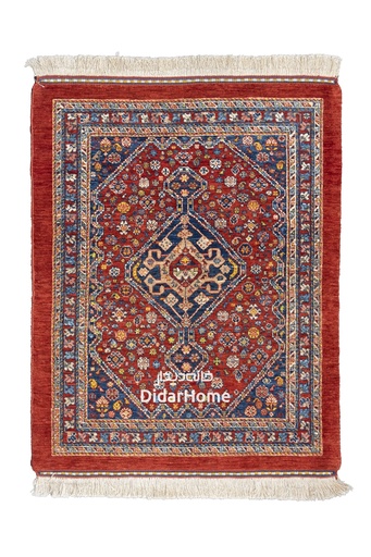 [11010281] فرش دستباف قشقایی طرح ترنجی ۱/۳۴ متری