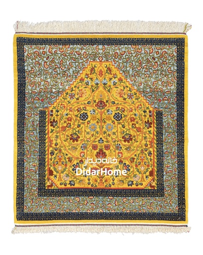 [36010279] فرش دستباف قشقایی طرح محرابی ذرع و نیم