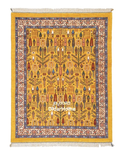 [32040022] فرش دستباف بیجار طرح افشان چهار متری