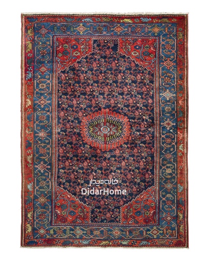 [91030704] فرش دستباف آنتیک بختیاری طرح ترنجی سه متری