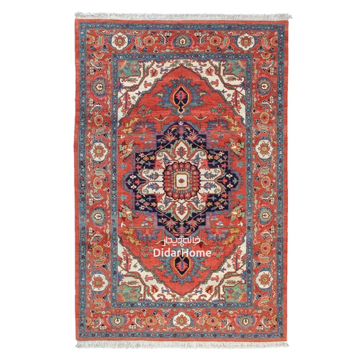 [11060001] فرش دستباف هریس طرح ترنجی شش متری