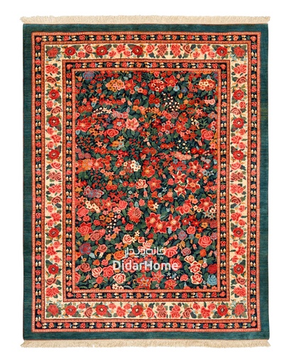 [52047286] فرش دستباف بیجار طرح هزارگل چهار متری