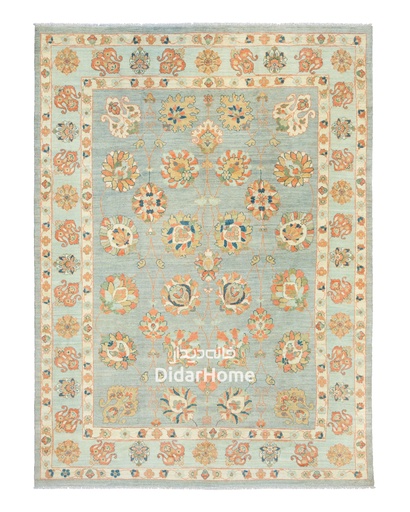 [72081729] فرش دستباف سلطان آباد طرح افشان نه متری (زیگلر محل)