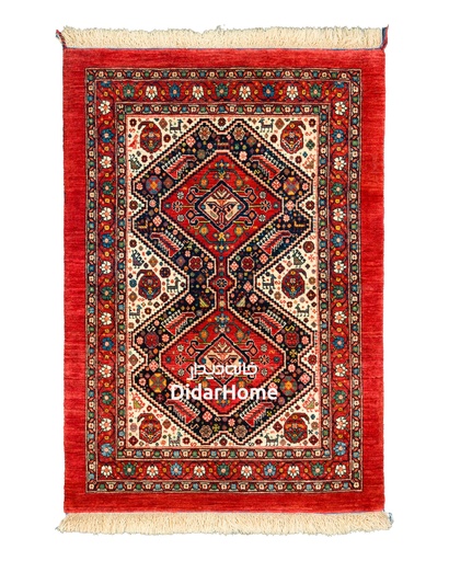 [11011007] فرش دستباف قشقایی طرح ترنجی ۱/۰۶ متری