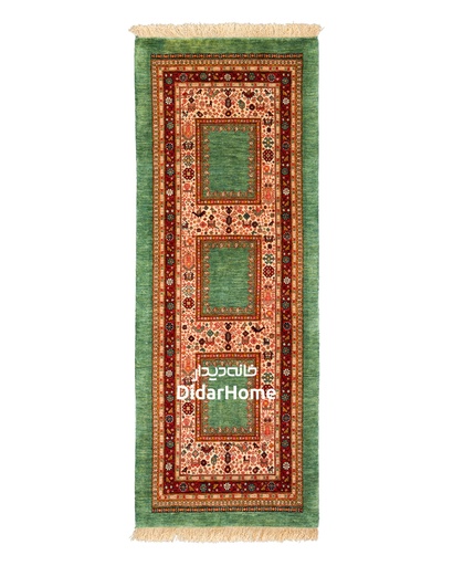 [44016122] کناره دستباف قشقایی طرح خشتی ۴۰ رج